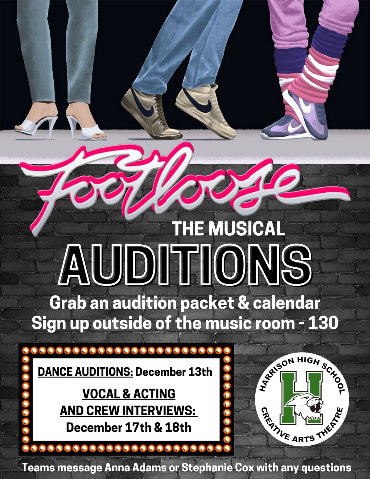 Footloose Audition Flyer